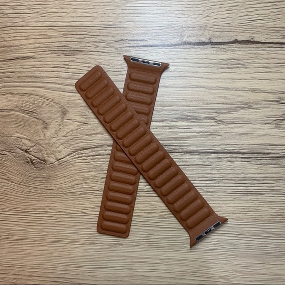 NEW[BAND] Brown Leather Magnetic For Apple … - Picture 3 of 5